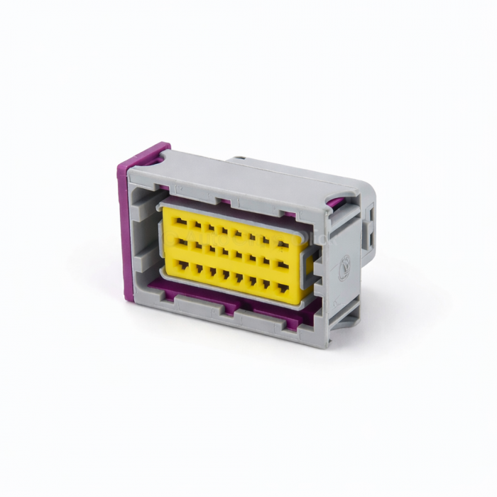 211PC249S8005 The Aptiv PLC 211PC249S8005 is a 24-way automotive connector. It features RoHS3 compliance and an MSL 1 rating.