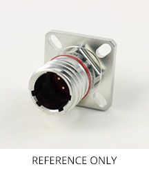 D38999/21YA98PN MIL-DTL-38999 Series I circular connector assembly with 8 pin contacts, shell size A. Manufactured by TE Connectivity.