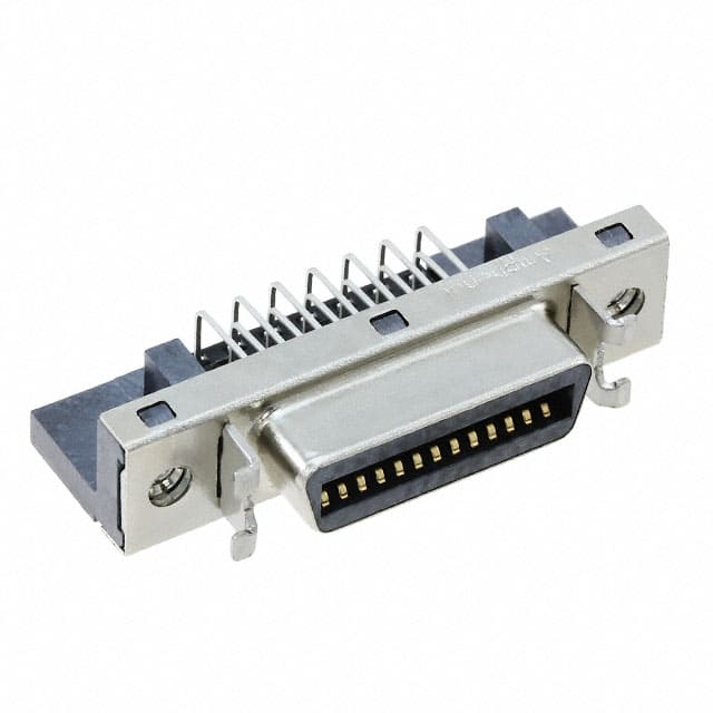 858F026B21200D1 CONN RCPT 26POS R/A SOLDER