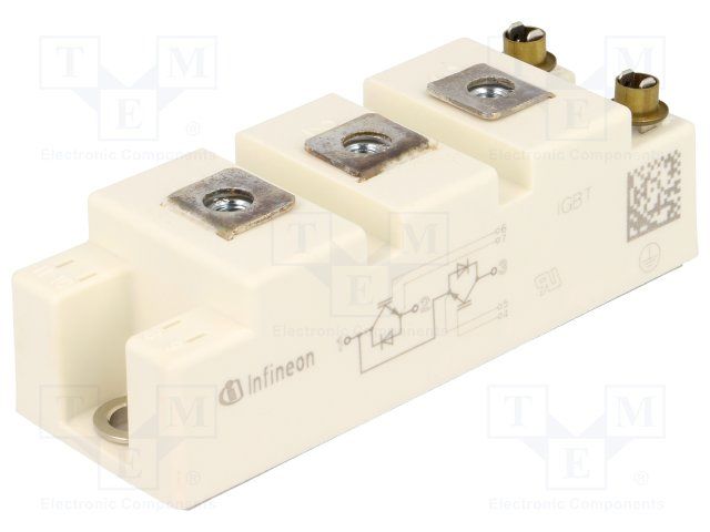 FF150R12RT4 The Infineon FF150R12RT4 is an IGBT module designed for high-power applications. It offers a 1200V collector-emitter voltage and 150A continuous collector current.
