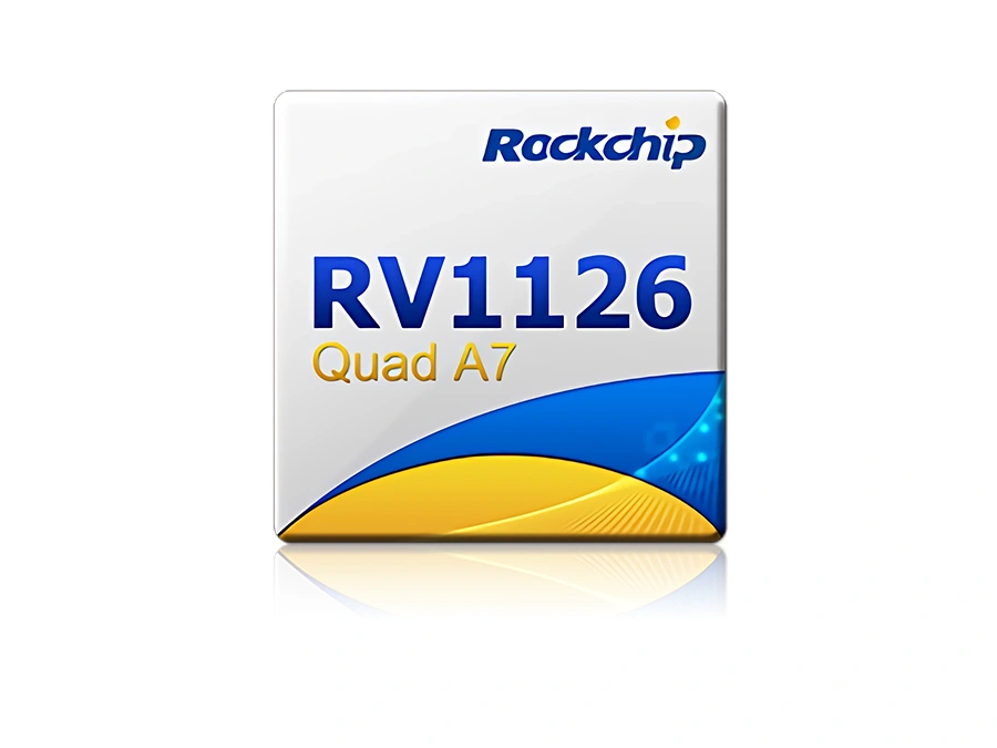 RV1126 The Rockchip RV1126 is a high-performance SoC designed for visual processing tasks. It features a quad-core ARM Cortex-A7 processor and an integrated NPU.