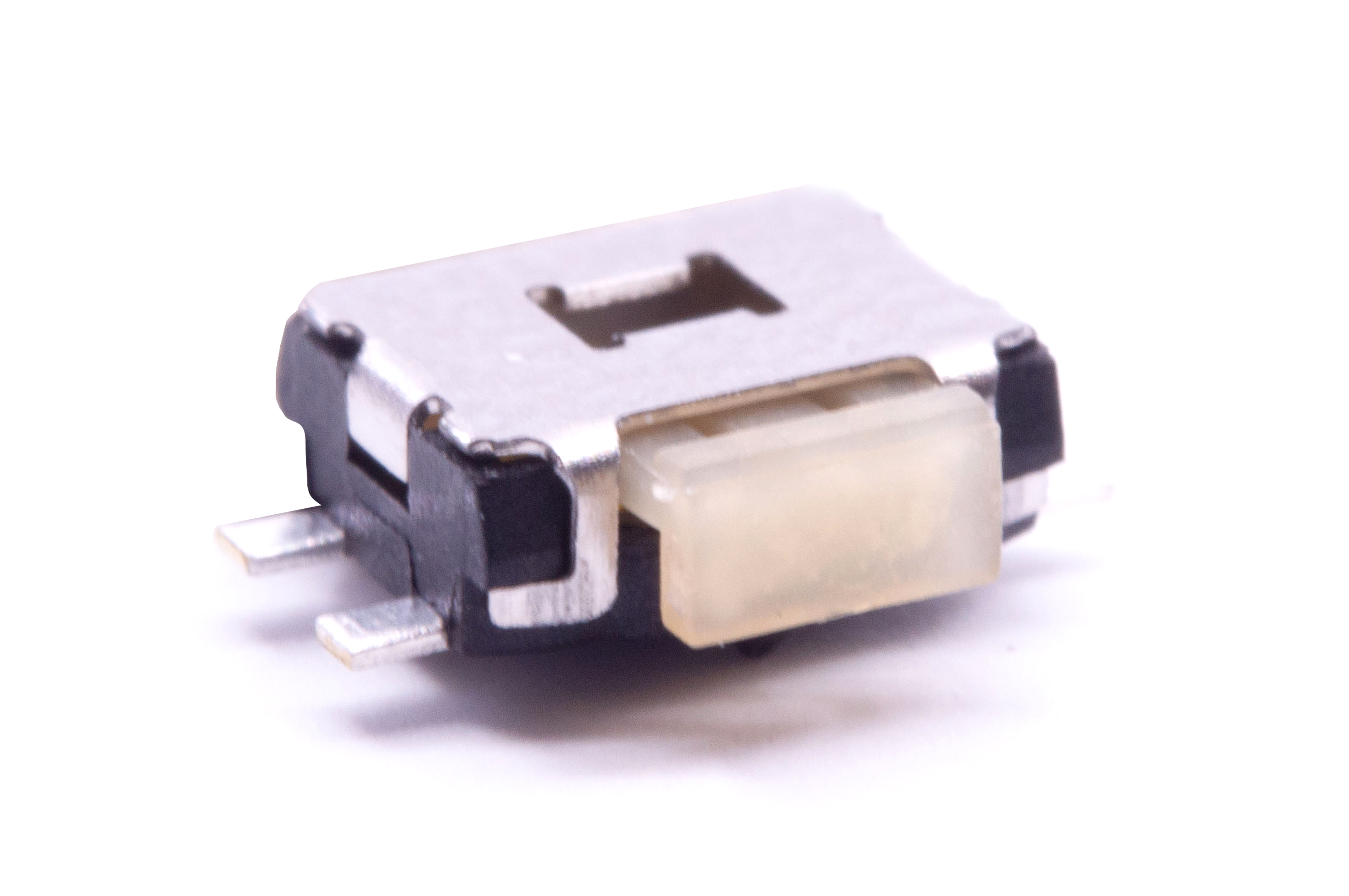 TL1014BF160QG The E-Switch TL1014BF160QG is a tactile switch featuring a SPST-NO circuit and a 0.05A @ 12VDC contact rating. It is designed for surface mount applications with a right-angle orientation.