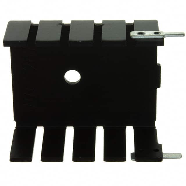 287-1ABH HEATSINK VERT MT HOLE BLK TO-220
