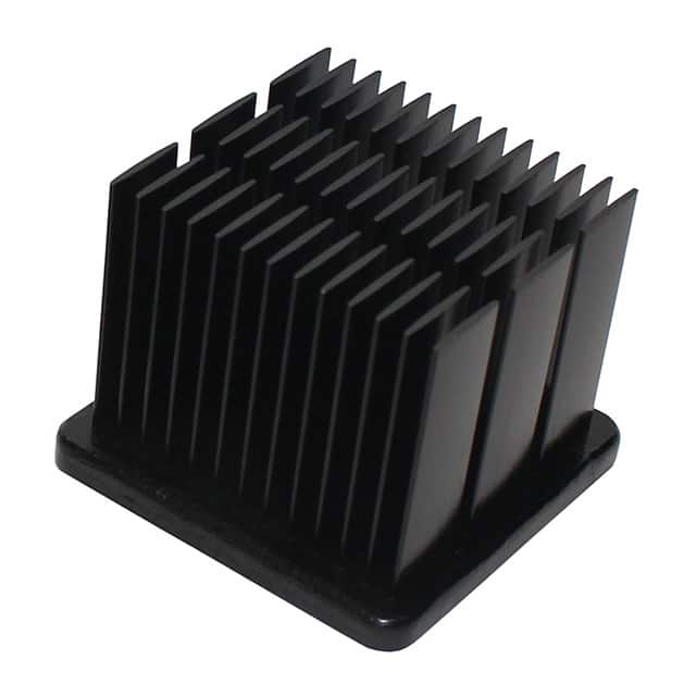 AER38-38-21CB/A01 HEATSINK FORGED BLK ANO TOP MNT