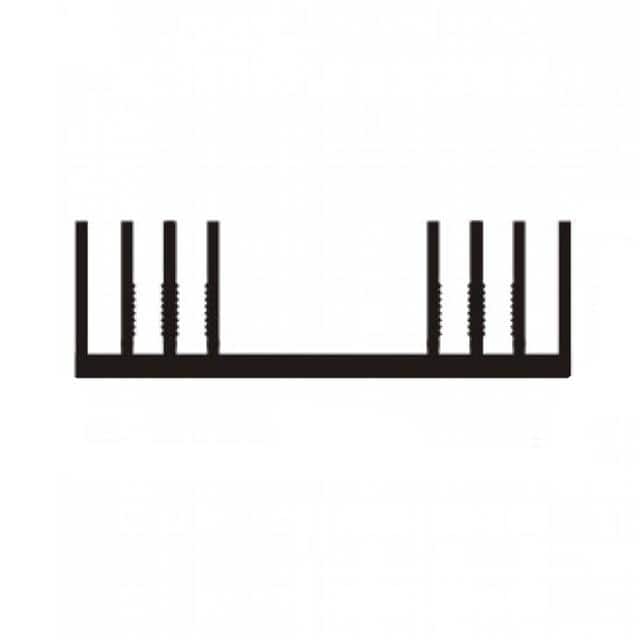 SAR12ASX50MM EXTRUDED HEATSINK 80X50MM
