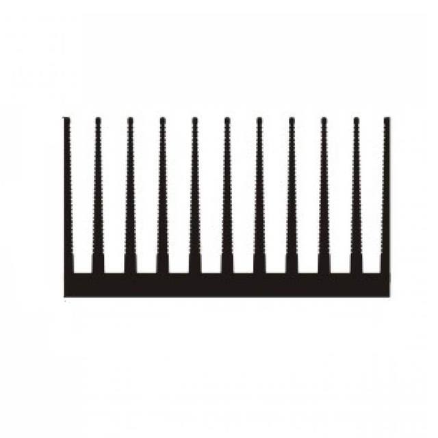 SAR167ASX250MM EXTRUDED HEATSINK 124.5X250MM