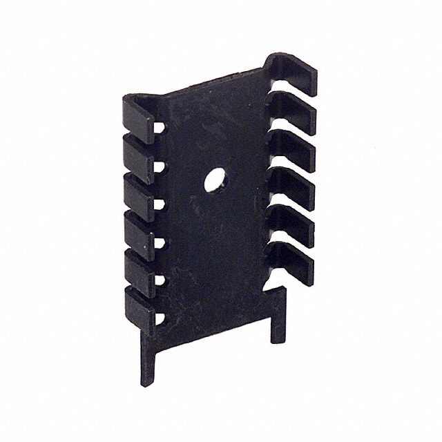 PSB2-1CB HEATSINK VERT W/TABS BLK TO-220