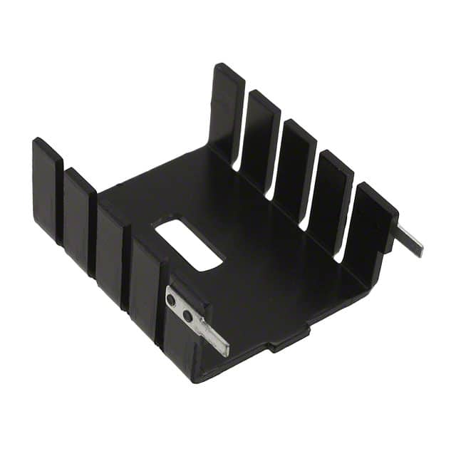 287-1AB HEATSINK TO-220 VERT W/TABS BLK