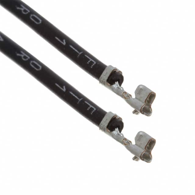 ASPHSPH24K203 LEAD SKT-SKT 24AWG BLK 8" TIN