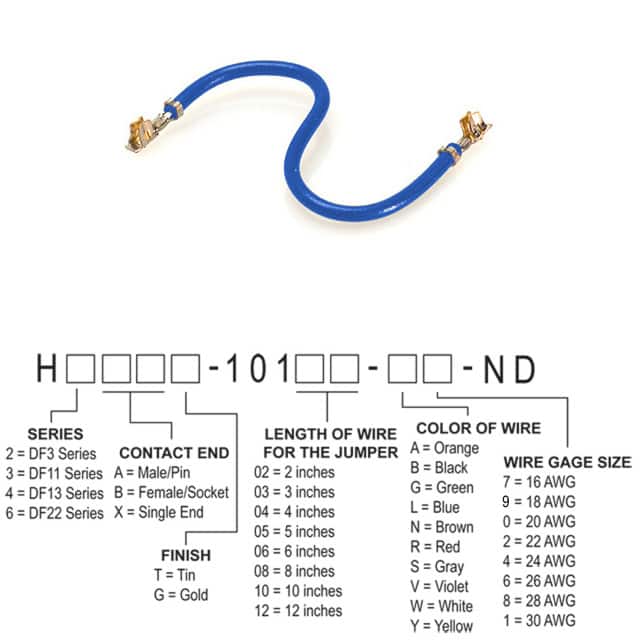 H4BBT-10104-L1 JUMPER-H9992TR/A3047L/H9992TR 4"