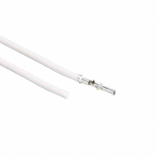 0039000038-08-W9 8" PRE-CRIMP A2064 WHITE