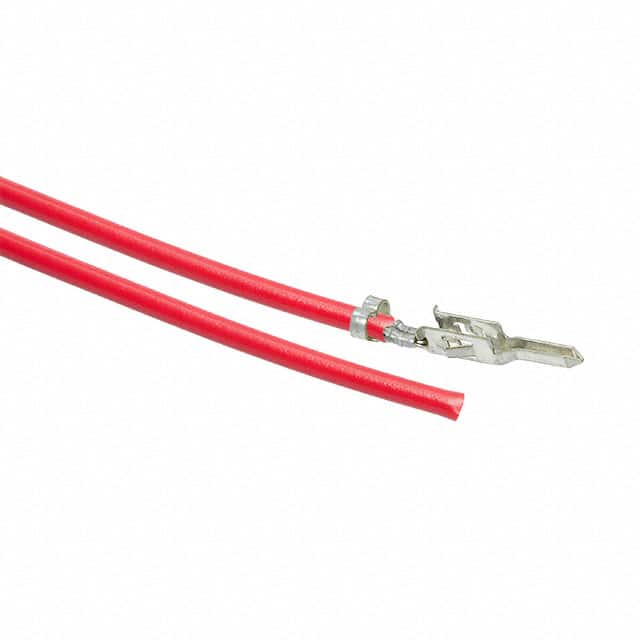0039000040-04-R9 4" PRE-CRIMP A2064 RED