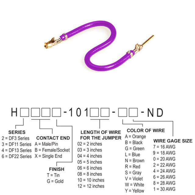 H3ABG-10106-V8 JUMPER-H1507TR/A3048V/H1505TR 6"