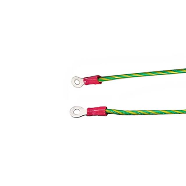 0190700014-06-X9-D 6" JUMPER 3075 GY001 GRN/YEL