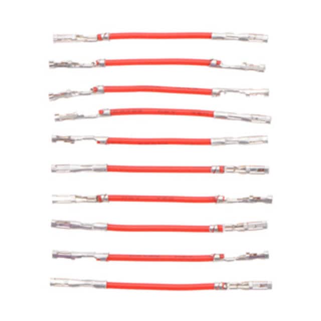 3902 JUMPER WIRE 10PK F-F 1" RED