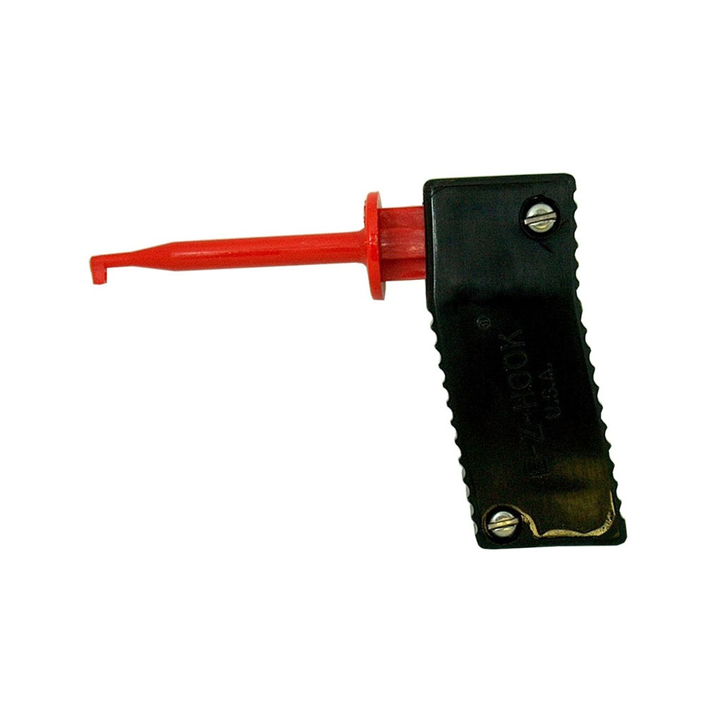 8001 The E-Z-Hook 8001 is a mini hook test connector with a gold-plated beryllium copper contact blade and nylon housing. It is designed for versatile testing applications.