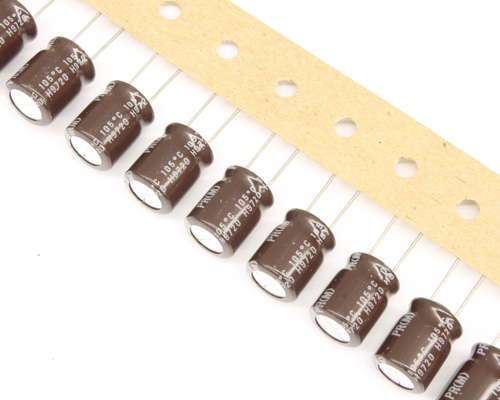 UPR2A330MPH1TD The Nichicon UPR2A330MPH1TD is a radial aluminum electrolytic capacitor with a capacitance of 33 µF and a voltage rating of 100 VDC. It is designed for high-temperature applications.