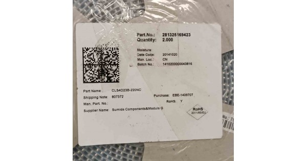 CLS4D23B-220NC The Sumida CLS4D23B-220NC is a surface mount fixed inductor with a 22µH inductance and a current rating of 850mA. It features a DCR of 430mOhm.