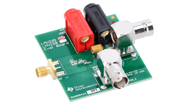 LMV225 The Texas Instruments LMV225 is an active RF power detector designed for CDMA and WCDMA applications. It operates across a frequency range of 450 MHz to 2000 MHz.