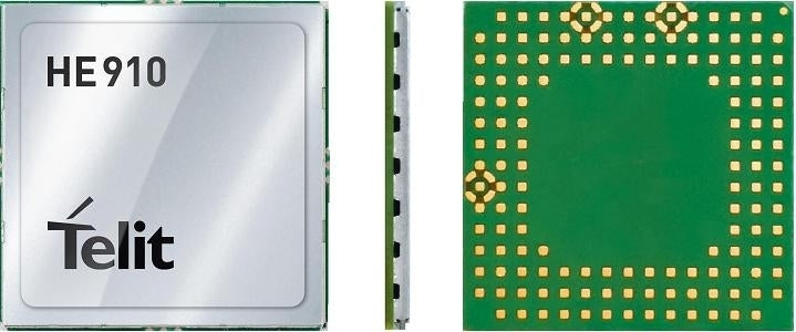 HE910DAT204T701 The Telit HE910DAT204T701 is a 3G module featuring 2G fallback technology. It has dimensions of 28.2x28.2x2.2mm and firmware version 12.00.024.