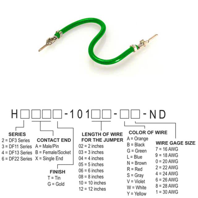 H2AAT-10103-G6 JUMPER-H1502TR/A3049G/H1502TR 3"