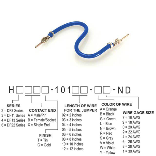 H2AAT-10102-L6 JUMPER-H1502TR/A3049L/H1502TR 2"