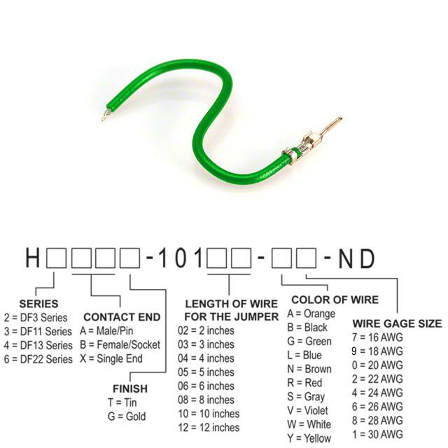 H2AXT-10110-G8 JUMPER-H1502TR/A3048G/X 10"