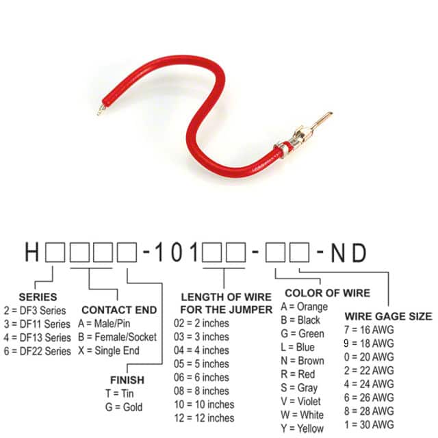 H2AXT-10110-R8 JUMPER-H1502TR/A3048R/X 10"