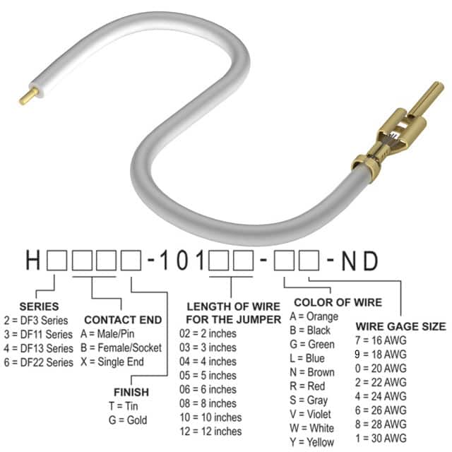 H2AXT-10110-W8 JUMPER-H1502TR/A3048W/X 10"