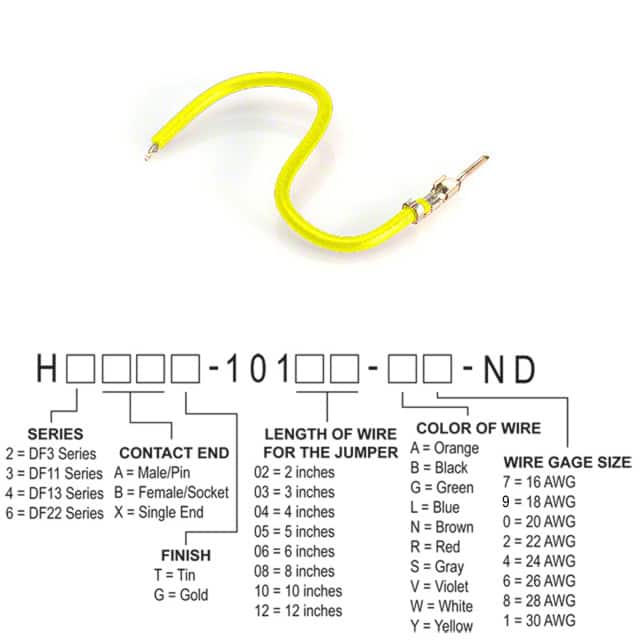 H2AXT-10110-Y8 JUMPER-H1502TR/A3048Y/X 10"