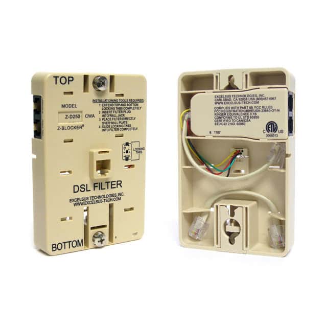 Z-D250CWA FILTER DSL DUAL-LINE WALLMOUNT