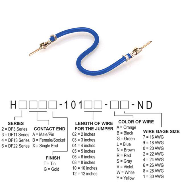 H2AAT-10102-L8 JUMPER-H1502TR/A3048L/H1502TR 2"