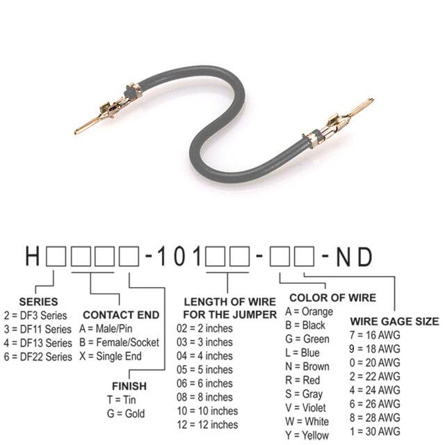 H2AAT-10102-S8 JUMPER-H1502TR/A3048S/H1502TR 2"