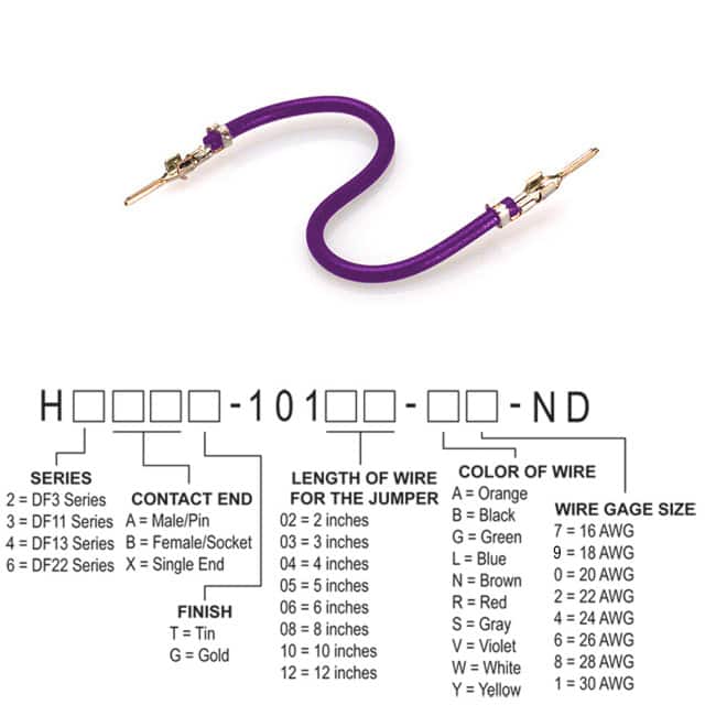 H2AAT-10102-V8 JUMPER-H1502TR/A3048V/H1502TR 2"