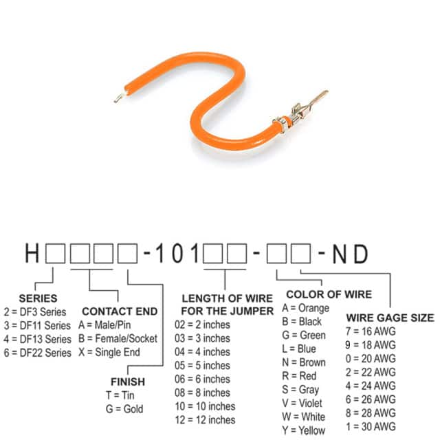 H2AXT-10112-A6 JUMPER-H1502TR/A3049A/X 12"
