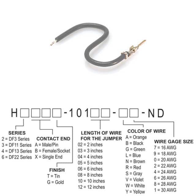 H2AXT-10112-S6 JUMPER-H1502TR/A3049S/X 12"