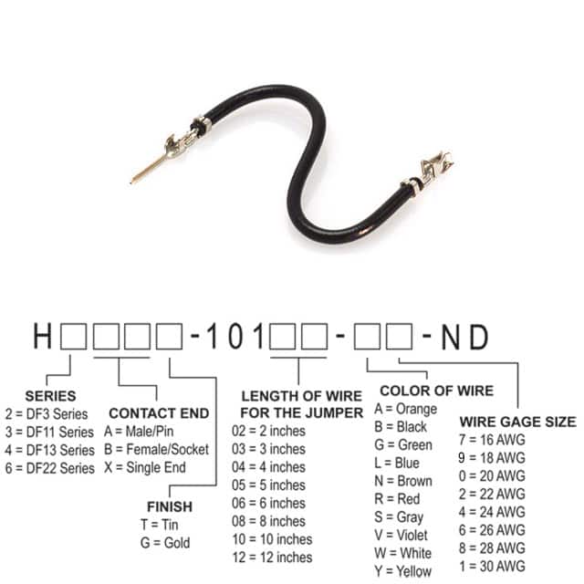 H3ABT-10106-B6 JUMPER-H1506TR/A3049B/H1504TR 6"