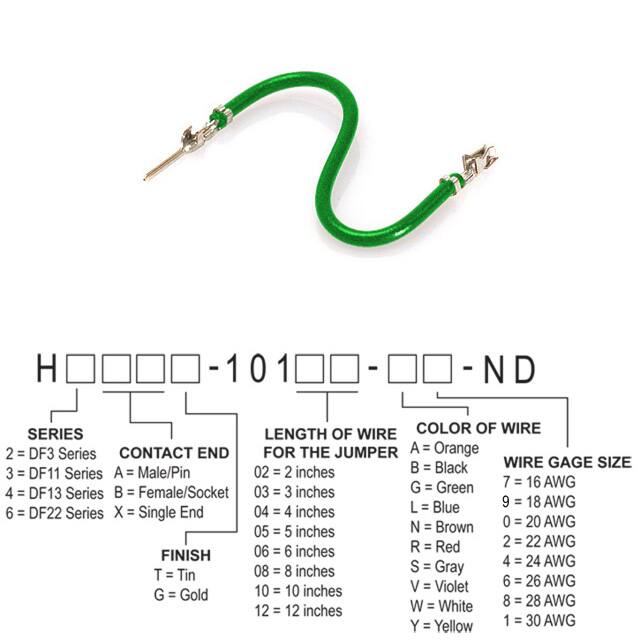 H3ABT-10103-G6 JUMPER-H1506TR/A3049G/H1504TR 3"