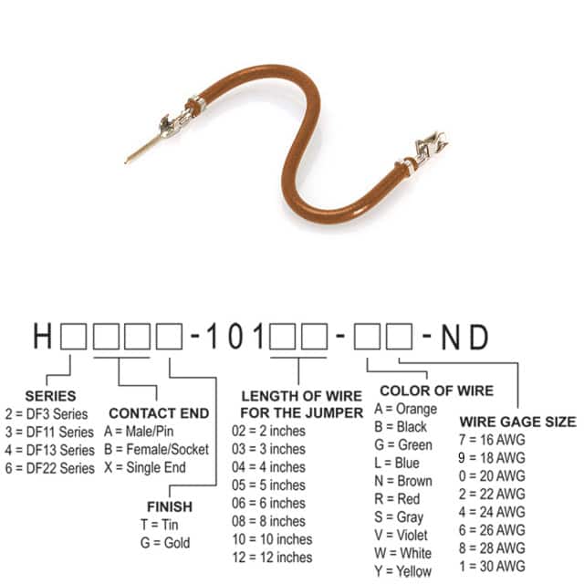 H3ABT-10106-N6 JUMPER-H1506TR/A3049N/H1504TR 6"