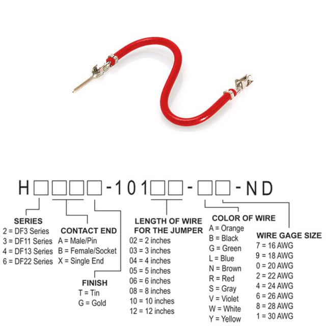 H3ABT-10106-R6 JUMPER-H1506TR/A3049R/H1504TR 6"