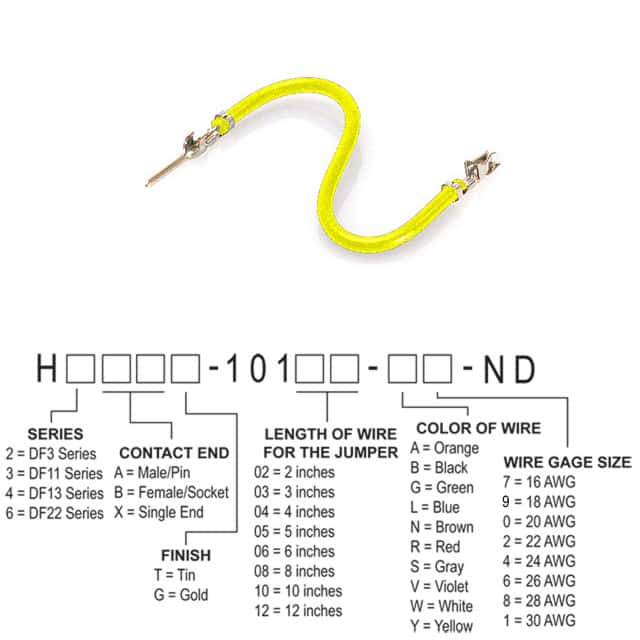 H3ABT-10102-Y6 JUMPER-H1506TR/A3049Y/H1504TR 2"