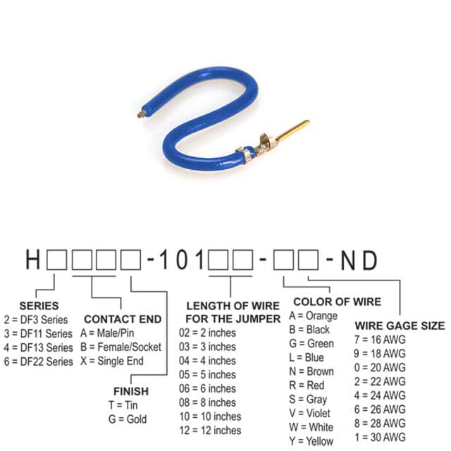 H3AXG-10106-L4 JUMPER-H1507TR/A2015L/X 6"