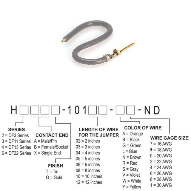 H3AXG-10106-S4 JUMPER-H1507TR/A2015S/X 6"