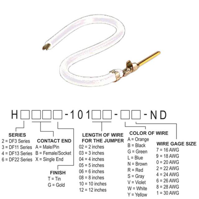H3AXG-10110-W8 JUMPER-H1507TR/A3048W/X 10"