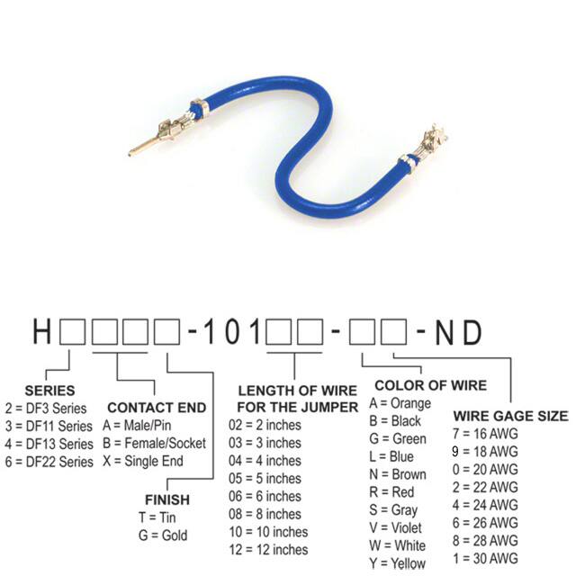 H2ABT-10102-L6 JUMPER-H1502TR/A3049L/H1500TR 2"