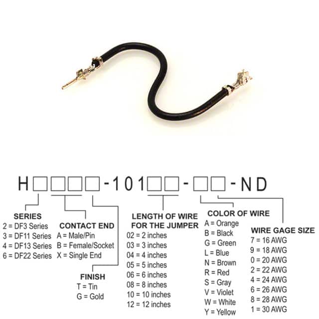 H2ABT-10106-B8 JUMPER-H1502TR/A3048B/H1500TR 6"