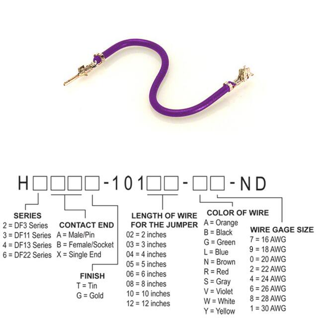 H2ABT-10112-V8 JUMPER-H1502TR/A3048V/H1500TR12"