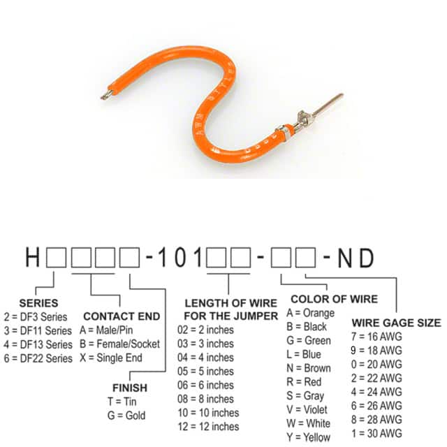 H3AXT-10108-A4 JUMPER-H1506TR/A2015A/X 8"