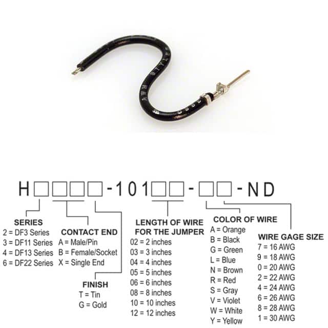 H3AXT-10108-B4 JUMPER-H1506TR/A2015B/X 8"