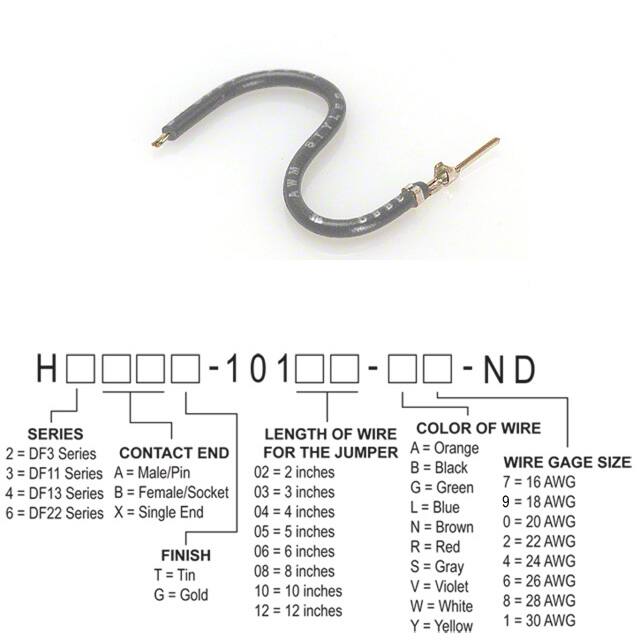 H3AXT-10108-S4 JUMPER-H1506TR/A2015S/X 8"